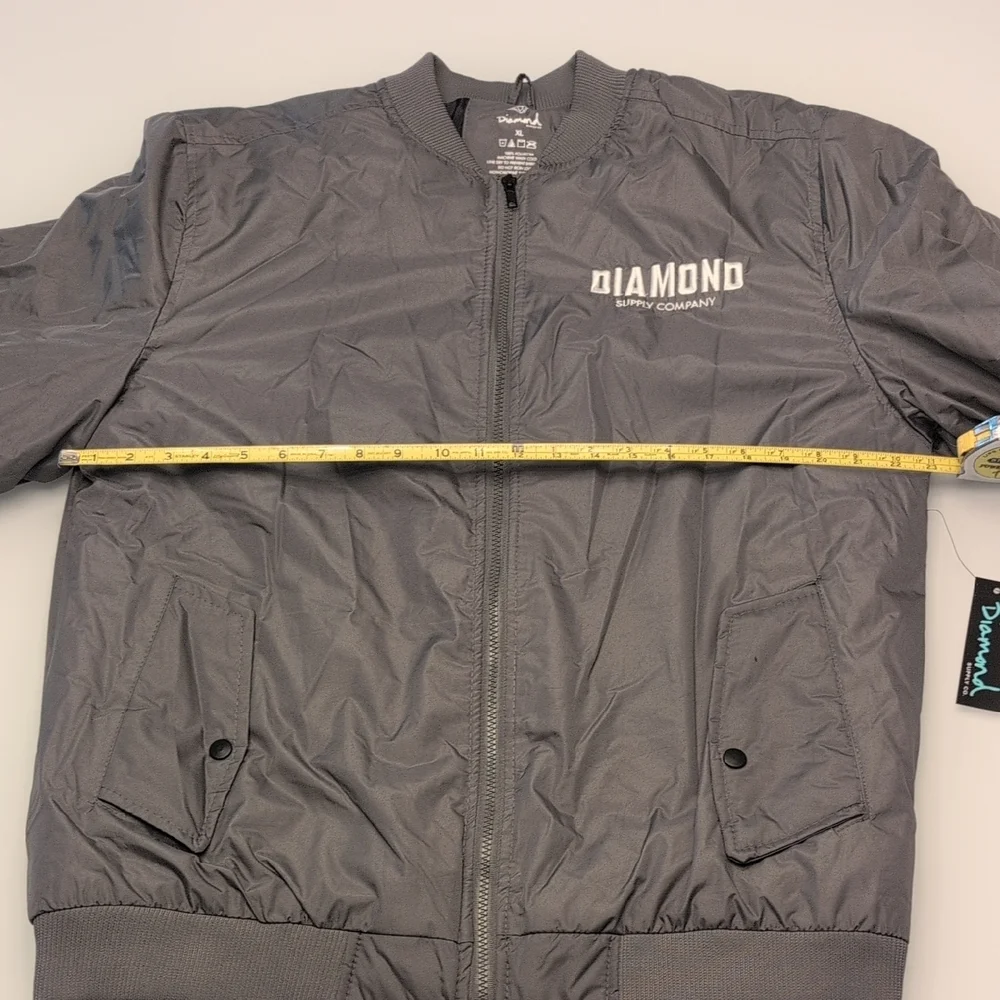 Diamond Supply Co. Charcoal Bomber Jacket - Picture 7 of 10